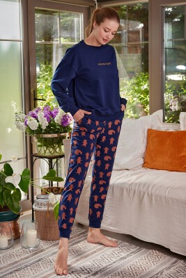 Wholesale 2-Piece Women Pajamas Set S-M-L-XL Zeyland 1070-ZK24-102123 Navy 