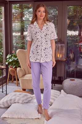 Wholesale 2-Piece Women Pajamas Set S-M-L-XL Zeyland 1070-ZY23-20126 Lilac