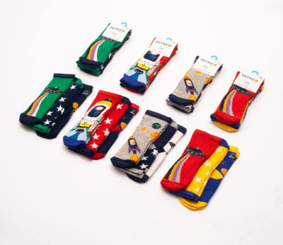 Wholesale 24-Piece Boys SocksDefne 1064-DFN3-E003-20(3-4) - Defne
