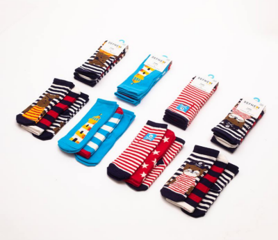 Wholesale 24-Piece Boys SocksDefne 1064-DFN3-E007-20(3-4) - Defne