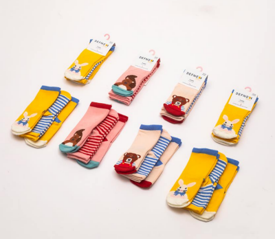 Wholesale 24-Piece Baby Girls SocksDefne 1064-DFN3-K015-22(3-4) - Defne
