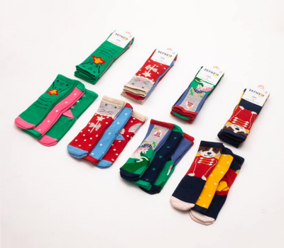 Wholesale 24-Piece Girls SocksDefne 1064-DFN3-K016-22(3-4) - Defne