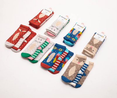 Wholesale 24-Piece Girls SocksDefne 1064-DFN3-K020-22(3-4) - Defne