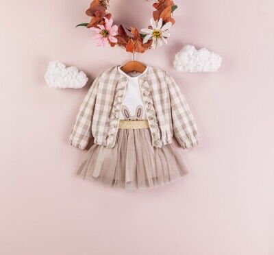 Wholesale 3-Piece Baby Girls Jacket Skirt and Body Set 9-24M BabyRose 1002-4364 - BabyRose