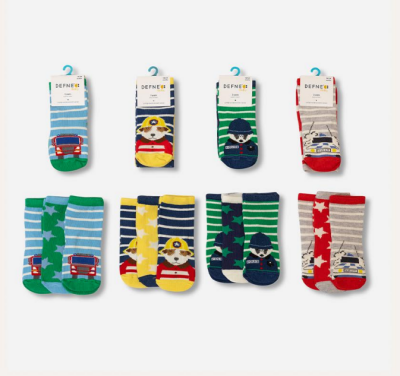 Wholesale 24-Piece Kids SocksDefne 1064-DFN3-018-22-1 - Defne