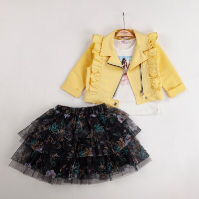 Wholesale 3-Piece Girls Jacket, Tulle Skirt and Body 2-6Y Miss Lore 1055-5532 - Miss Lore (1)