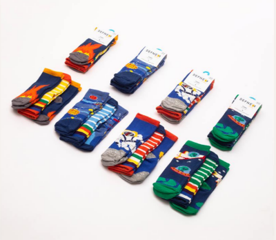 Wholesale 24-Piece Baby Boys SocksDefne 1064-DFN3-E014-22(3-4) - Defne