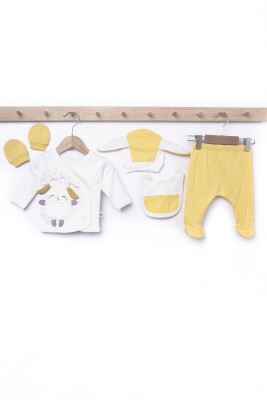 Wholesale Baby 5-Piece Newborn Set 0-3M Minizeyn 2014-5552 Yellow