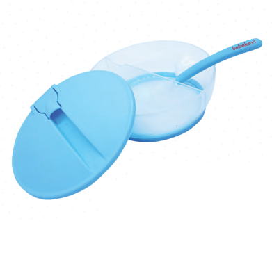 Wholesale Baby Bowls and Spoons 0-24M Bebek Evi 1045-BEVİ 1325 Blue