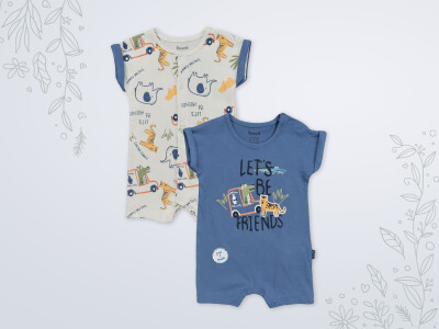 Wholesale Baby Boy 2-Piece Rompers 3-18M Miniworld 1003-18245 - Miniworld