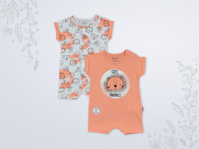 Wholesale Baby Boy 2-Piece Rompers Set 3-18M Miniworld 1003-18250 - Miniworld (1)