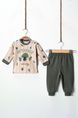 Wholesale Baby Velvet Jumpsuit 3-9M Hoppidik 2017-2387 Green