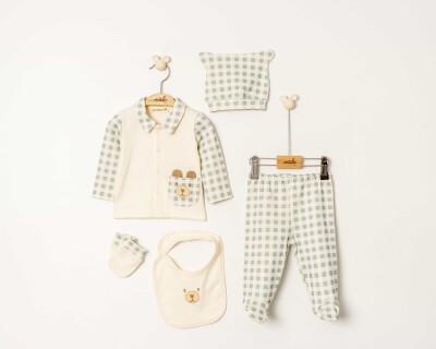 Wholesale Baby Boy 5pcs Newborn Set 0-6M Miniborn 2019-5218 - Miniborn
