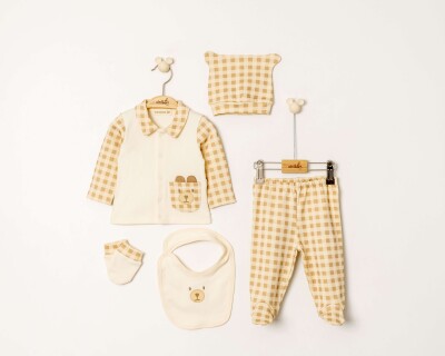 Wholesale Baby Boy 5pcs Newborn Set 0-6M Miniborn 2019-5218 - Miniborn (1)