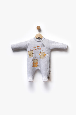Wholesale Baby Boy Jumpsuit 0-6M Flexi Baby 2063-252408 Gray