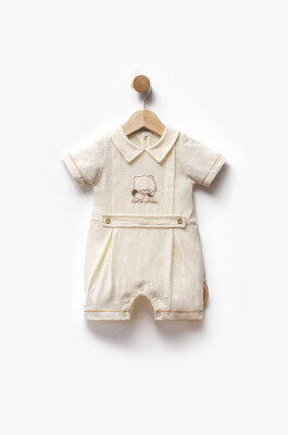 Wholesale Baby Boy Jumpsuit 3-9M Bebbemini 2065-BM-2396 Cream