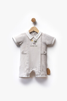 Wholesale Baby Boy Jumpsuit 3-9M Bebbemini 2065-BM-2397 Gray