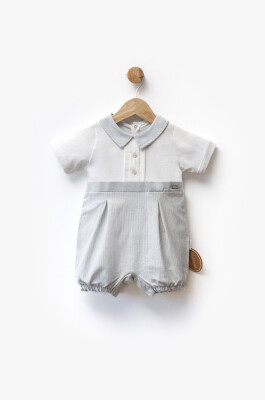 Wholesale Baby Boy Jumpsuit 3-9M Bebbemini 2065-BM-2400 Light Blue
