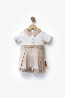 Wholesale Baby Boy Jumpsuit 3-9M Bebbemini 2065-BM-2400 Light brown