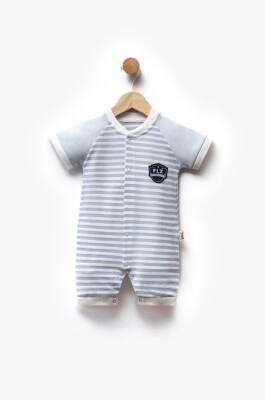 Wholesale Baby Boy Jumpsuit 3-9M Flexi Baby 2063-252429 Light Blue