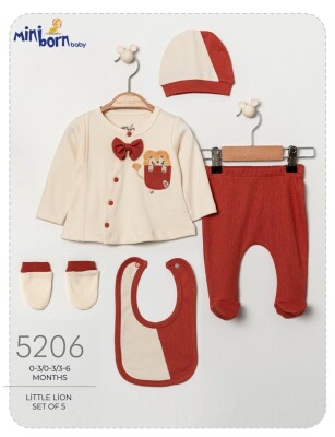 Wholesale Baby Boy Newborn Suit 0-6M Miniborn 2019-5206 - Miniborn