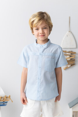 Wholesale Baby Boy Shirt 6-24M Mininio 2062-251M1LBT82 - Mininio