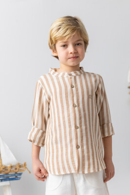 Wholesale Baby Boy Shirt 6-24M Mininio 2062-251M1LBT83 - Mininio