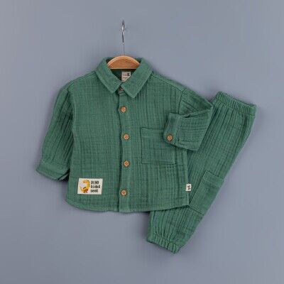 Wholesale Baby Boys 2-Piece Muslin Set 6-24M 1097-4656 - BabyZ