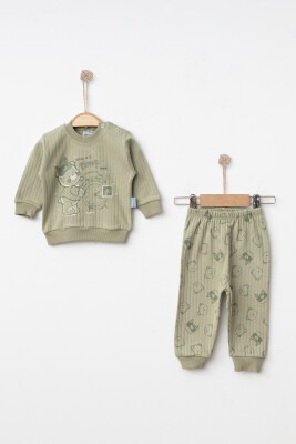 Wholesale Baby Boys 2-Piece Pajama Set 3-9M Hoppidik 2017-2336 Khaki