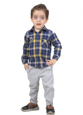 Wholesale Baby Boys 2-Piece Shirt and Pants Set 6-24M Timo 1018-T3EDT064236891 Yellow