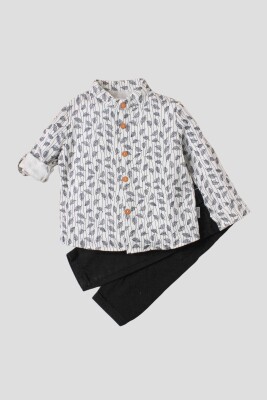 Wholesale Baby Boys 2-Piece Shirt Set with Pants 9-24M Kidexs 1026-35067 - Kidexs