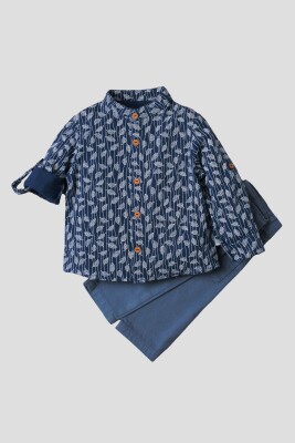 Wholesale Baby Boys 2-Piece Shirt Set with Pants 9-24M Kidexs 1026-35067 - Kidexs (1)
