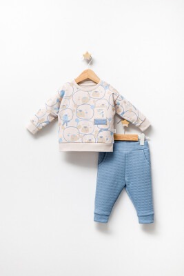 Wholesale Baby Boys 2-Piece Sweatshirts and Pants Set 6-24M Tongs 1028-5044 - Tongs