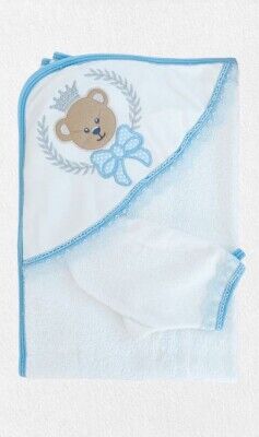 Wholesale Baby Boys 2-Piece Towel Set 0-18M Tomuycuk 1074-55088 - Tomuycuk