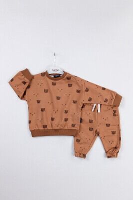 Wholesale Baby Boys 2-Piece Tracksuit Set 6-18M Tuffy 1099-6707 Tan
