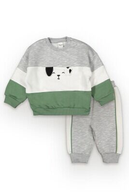 Wholesale Baby Boys 2-Piece Tracksuit Set 6-18M Tuffy 1099-6711 Grey Melange