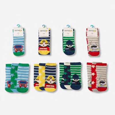 Wholesale Baby Boys 24-Piece Socks 6-12M Defne 1064-DFN3-E018-22(6-12) - Defne