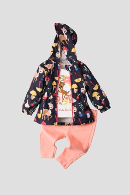 Wholesale Baby Boys 3-Piece Jacket, T-shirt and Pants Set 9-24M Kidexs 1026-90093 - Kidexs