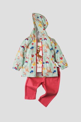 Wholesale Baby Boys 3-Piece Jacket, T-shirt and Pants Set 9-24M Kidexs 1026-90093 Mint Green 