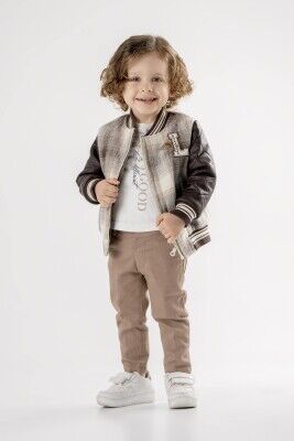 Wholesale Baby Boys 3-Piece Jacket T-Shirt and Pants Set 9-24M Lemon 1015-9930 - Lemon