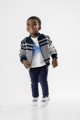Wholesale Baby Boys 3-Piece Jacket T-Shirt and Pants Set 9-24M Lemon 1015-9946 - Lemon