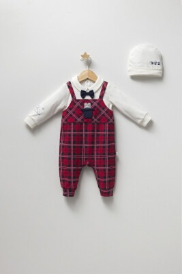 Wholesale Baby Boys 3-Piece Jumpsuit Set 0-6M Tongs 1028-4331 - Tongs (1)