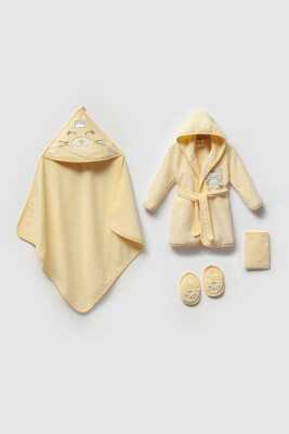 Wholesale Baby Boys 4-Pieces Bathroom Set 0-36M Ramel Kids 1072-703E - Ramel Kids (1)