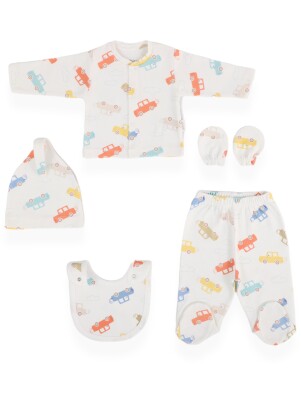 Wholesale Baby Boys 5-Piece Newborn Set 0-3M Bebitof 2020-20083 - Bebitof