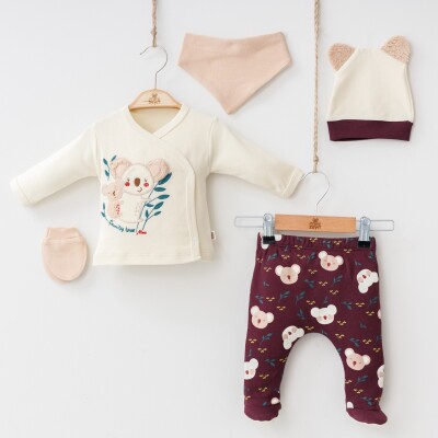Wholesale Baby Boys 5-Piece Newborn Set 0-3M Minizeyn 2014-7027 - Minizeyn