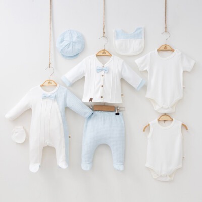 Wholesale Baby Boys 8-Piece Newborn Set 0-3M Minizeyn 2014-2002 - Minizeyn