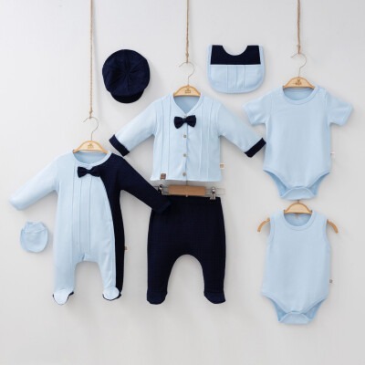 Wholesale Baby Boys 8-Piece Newborn Set 0-3M Minizeyn 2014-2002 Navy 