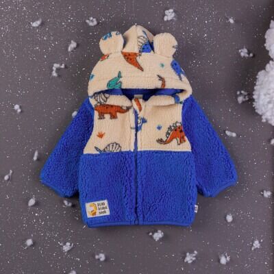 Wholesale Baby Boys Cardigan With Hoodie 6-24M BabyZ 1097-4758 Saxe