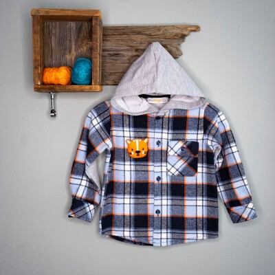 Wholesale Baby Boys Hooded Shirt 6-24M Timo 1018-T3EDÜ014239231 - Timo