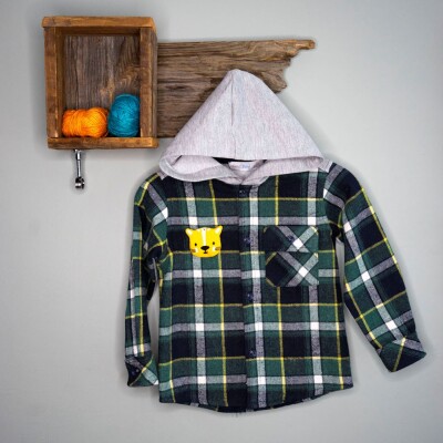 Wholesale Baby Boys Hooded Shirt 6-24M Timo 1018-T3EDÜ014239231 - Timo (1)